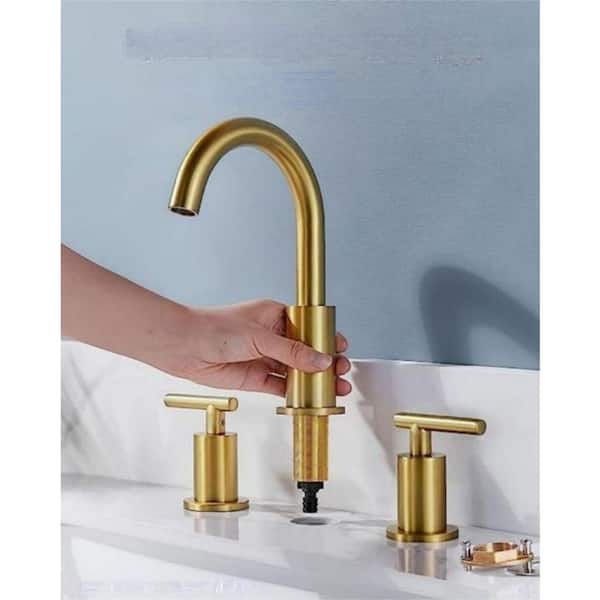 Dyiom Bath Accessories Faucet 2-Handle 8 in. Brass Sink Faucet 3