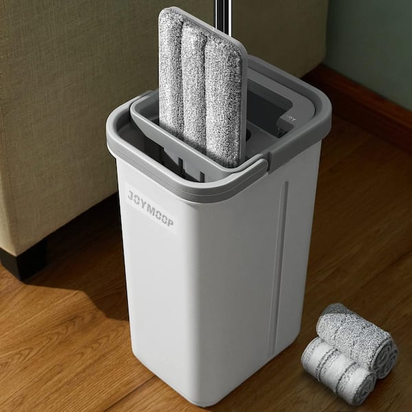 New 360° Flat Floor Mop Bucket Set Self Cleaning Wet Dry Usage With 2 Microfiber Pads 1 Bucket 1 Mop B33b6fb7 527e 4554 8c8b E8fdeacbabb5.c64aae2c0f4cc1f43876c57bd9b4a02c