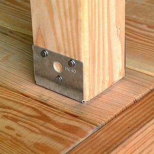 BC Galvanized Post Base for 4x Nominal Lumber