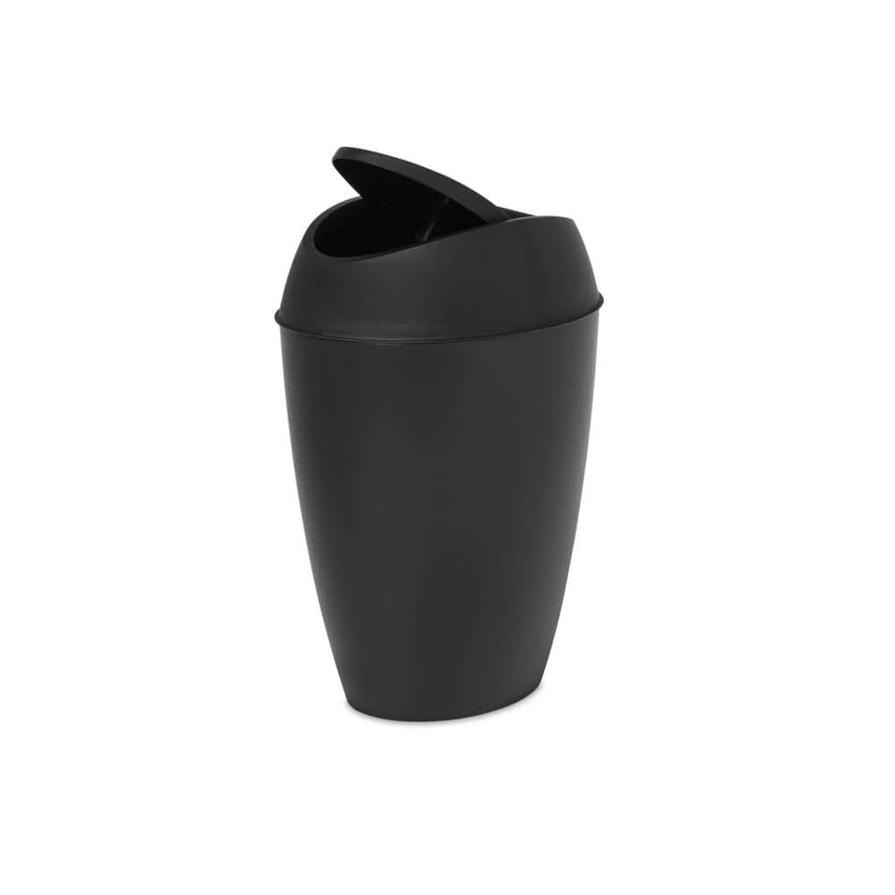 Umbra Twirla 2 Gal. Black Trash Can