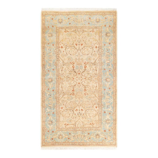 Solo Rugs Mogul One-of-a-Kind Traditional Ivory 3 ft. 1 in. x 5 ft. 6 in. Oriental Area Rug