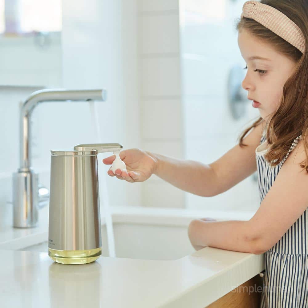 Brushed Stainless Steel Automatic Foaming Soap Dispenser