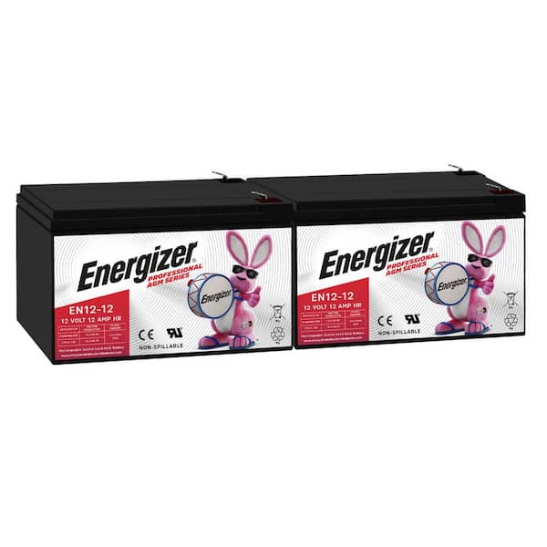 12V 12Ah Long Lasting SLA AGM Rechargeable Battery Use In Wheelchairs, Electric Scooters, Backup Power-2 Pack