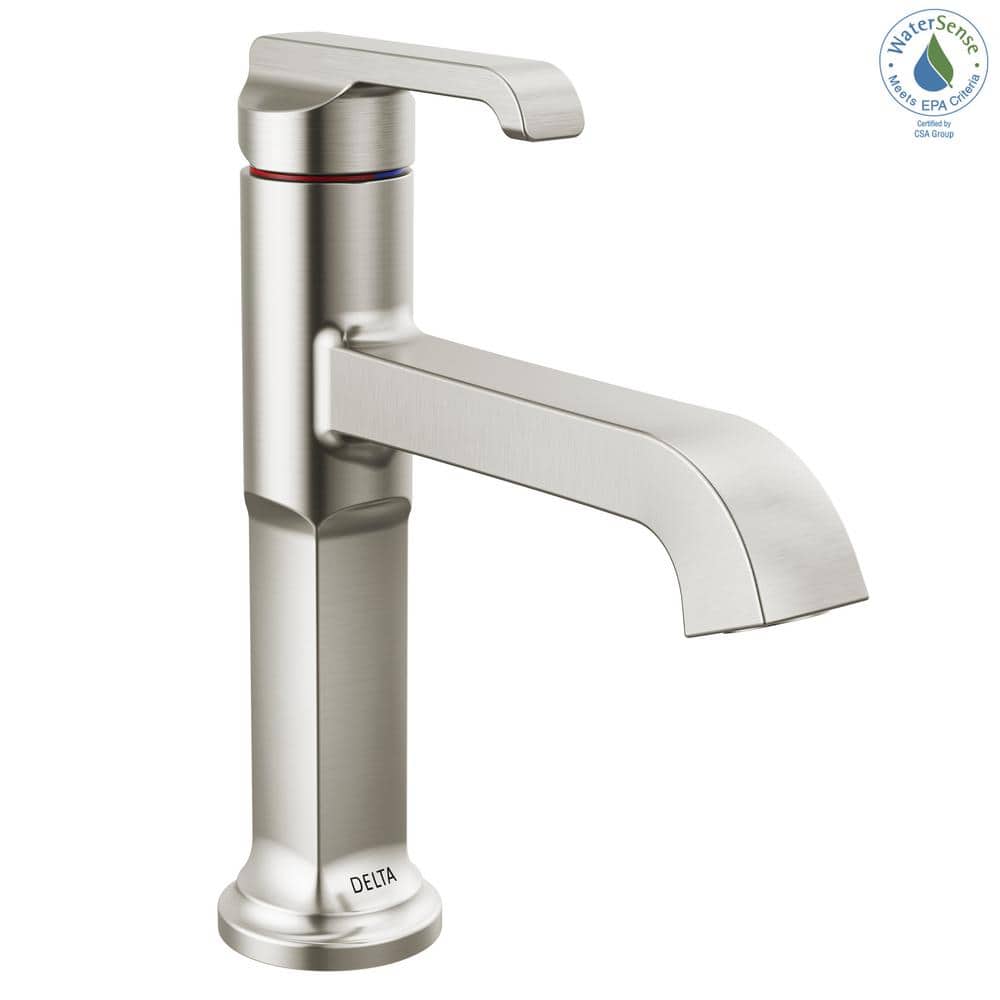 Delta Tetra Stainless Steel Single Handle Bathroom Faucet
