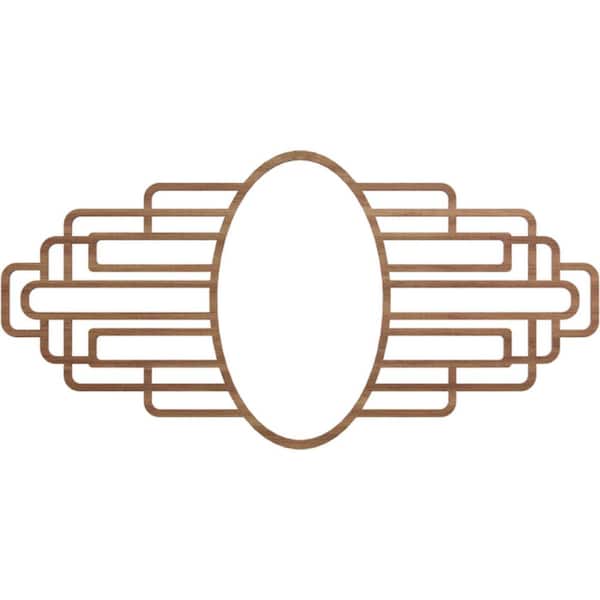 Ekena Millwork 24 in. x 12 in. x 0.25 in. Wood Medallion Moulding