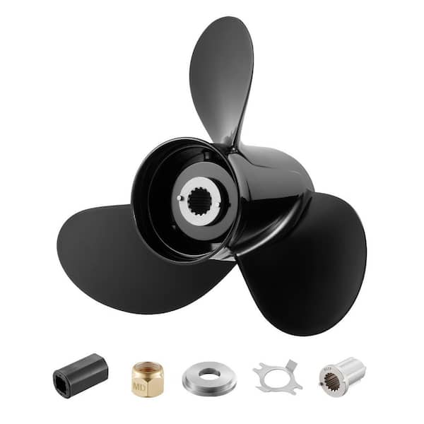 SKYSHALO Outboard Propeller, Upgrade OEM 15 Spline Tooth Aluminum