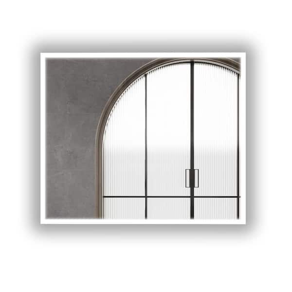 Bianca 36 in. W x 30 in. H Medium Rectangular Frameless LED Light Wall-Mount Bathroom Vanity Mirror in Clear
