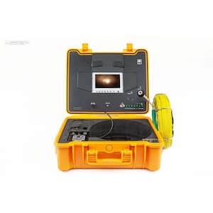 130 ft. Footage Counter Color Sewer Drain Pipe Inspection Camera with Self Leveling and 512Hz Sonde Transmitter