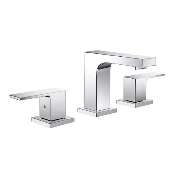 Fresca Sesia 8 in. Widespread 2-Handle Bathroom Faucet in Chrome