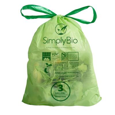 Glad 2.6 Gal. Compostable Green Trash Bags (22-Count) 1258779270 - The Home  Depot