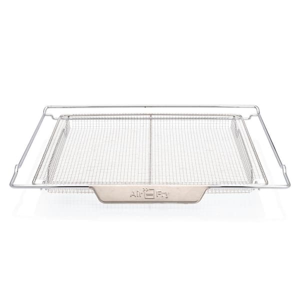  Air Fry Tray for Oven, Air Fryer Basket Compatible with frigidaire  Oven CGEH,FGEH,FGGH Silver Basket: 18.4” x 15.3” x 0.8”, Rack: 24.1” x  15.3” : Home & Kitchen