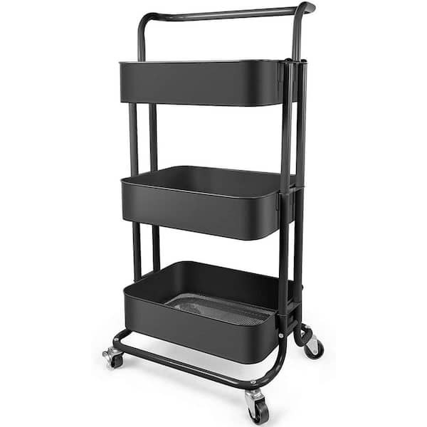 THE CLEAN STORE 3 Tier Storage Rolling Cart