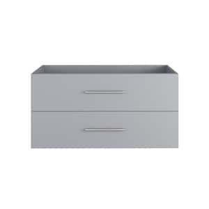 Napa 48 in. W x 18 in. D x 21 in. H Single Sink Bath Vanity Cabinet without Top in Gray, Wall Mounted
