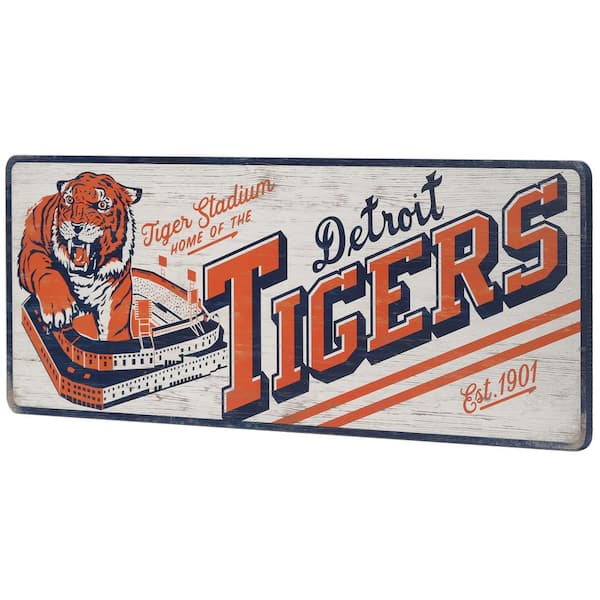 Open Road Brands Detroit Tigers MDF Wood Wall Art 90182679-s - The Home  Depot