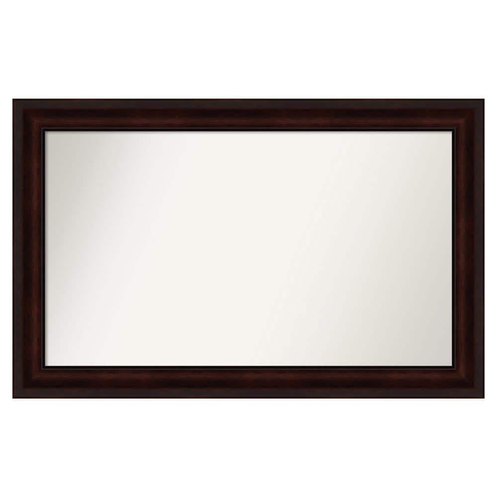 Coffee Bean Brown 41.25 in. x 26.25 in. Custom Non-Beveled Satin Recycled Polystyrene Framed Vanity Wall Mirror price history on PriceWatchPro
