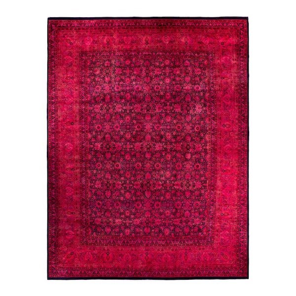 Fine Vibrance, One-of-a-Kind Handmade - Blue, 15 ft. 10 in. x 11 ft. 10 in. Area Rug