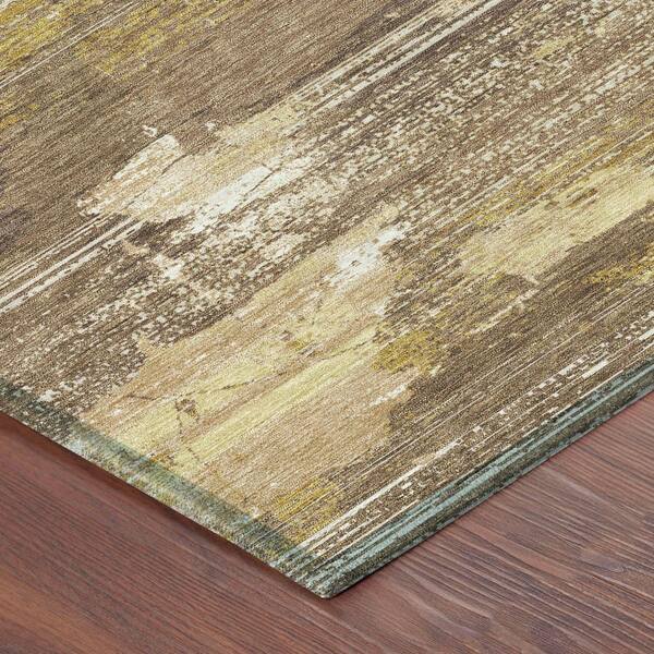 Chantille Machine Washable Indoor/Outdoor Abstract ACN2646 Clove 10 ft. x 14 ft. Area Rug