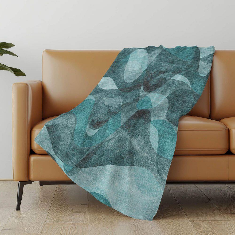 Premium Machine Washable ASB536 Teal 50 in. x 70 in. Sherpa Throw Blanket price history on PriceWatchPro