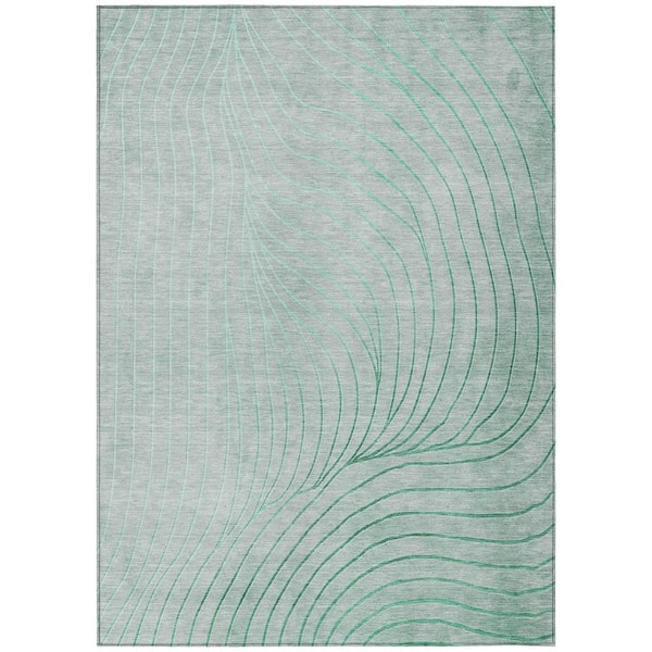 Addison Rugs Chantille Machine Washable Indoor/Outdoor Abstract ACN2107 Mint 8 ft. x 10 ft. Area Rug