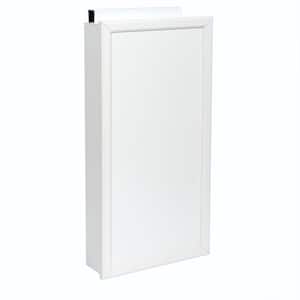 36 in. x 16 in. Over-the-Door Medicine Cabinet with Mirror in White