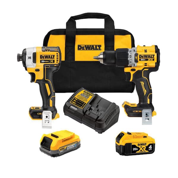 20V MAX XR Lithium-Ion Cordless 2-Tool Combo Kit with 4.0 Ah and 1.7 Ah Batteries and Charger