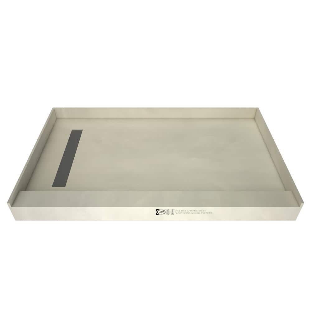 Tile Redi Redi Trench 36 in. x 60 in. Single Threshold Shower Base with Left Drain and Tileable Trench Grate