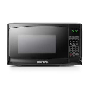 0.7 cu. ft.Countertop Microwave in Black with Presets, Power Levels, Mute, 30 Seconds, Eco Mode, Child lock, 700 Watts