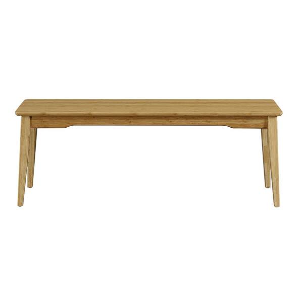 Dylan Natural Short Dining Bench 48 in. DLN033GD The Home Depot