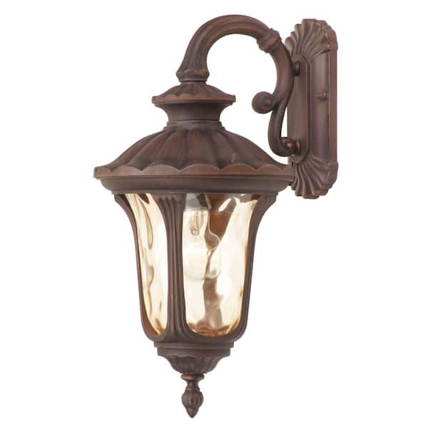 Livex Lighting Oxford 1 Light Imperial Bronze Outdoor Wall Sconce