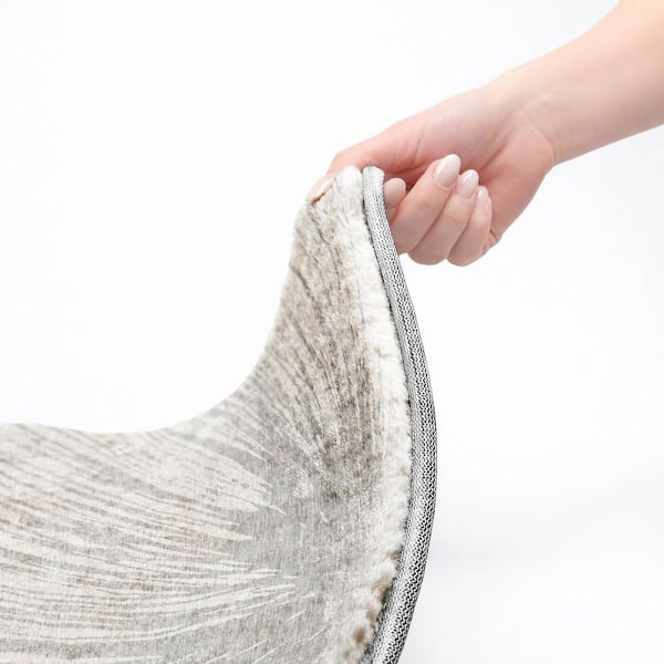 Dream Shag Premium Machine Washable Abstract ADS642 Gray 10 ft. x 14 ft. Area Rug
