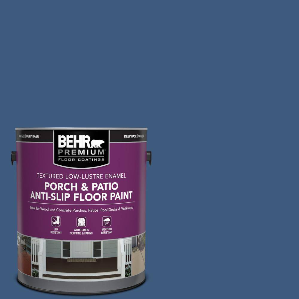 1 gal. #M520-7 Admiral Blue Textured Low-Lustre Enamel Interior/Exterior Porch and Patio Anti-Slip Floor Paint price history on PriceWatchPro