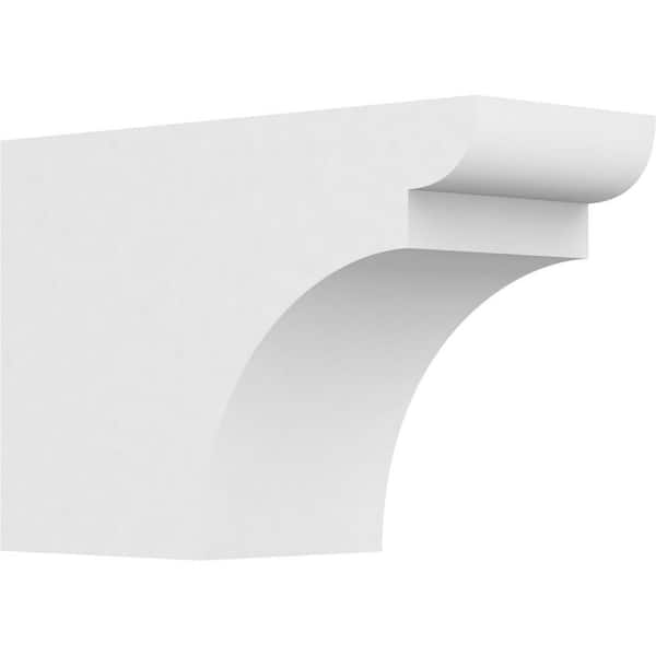 Ekena Millwork 5 in. x 8 in. x 12 in. Yorktown PVC Rafter Tail Brace