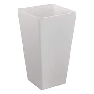 11.5 in. Harmony Modern Matte White Plastic Square Planter (11.5 in. L x 11.5 in. W x 20 in. H)