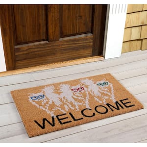 Natural Collection Coir Mat Welcome Cat