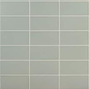 Tori Border Green 8 in. x 4 in. Matte Ceramic Wall Tile (28 Pieces, 6.02 sq. ft./Case)