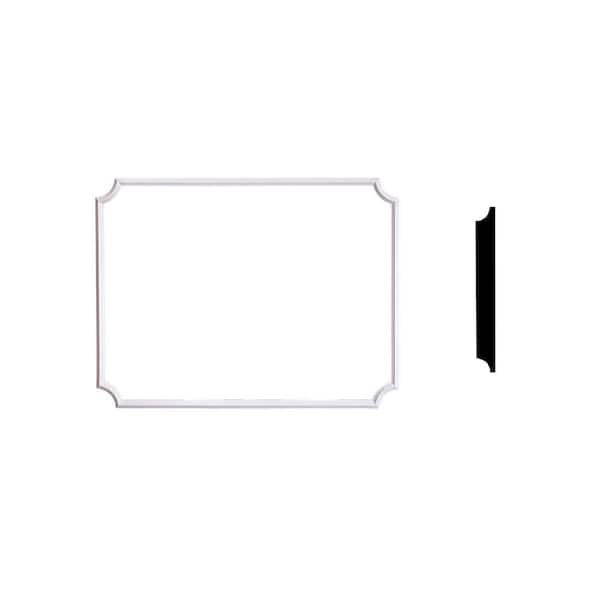 Focal Point System D with Small Plain Corners 7/8 in. x 28 in. x 28 in. Primed Polyurethane Panel Moulding Kit