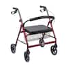 DMI Extra-Wide Heavy-Duty Steel Bariatric Rollator in Burgundy  501-1032-0700 - The Home Depot