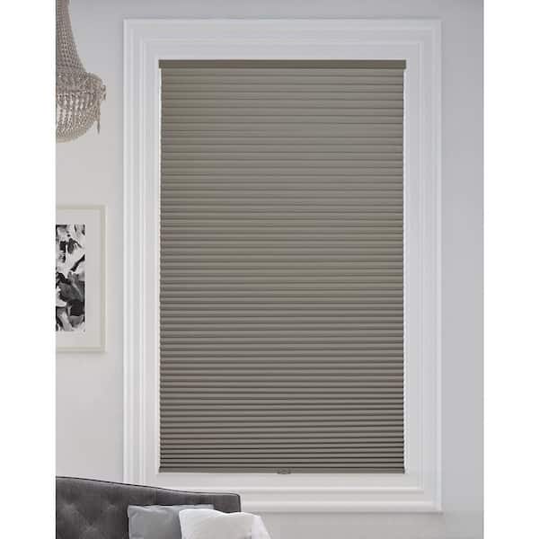 BlindsAvenue Antique Pewter Cordless Blackout Cellular Honeycomb Shade, 9/16 in. Single Cell, 38 in. W x 48 in. H