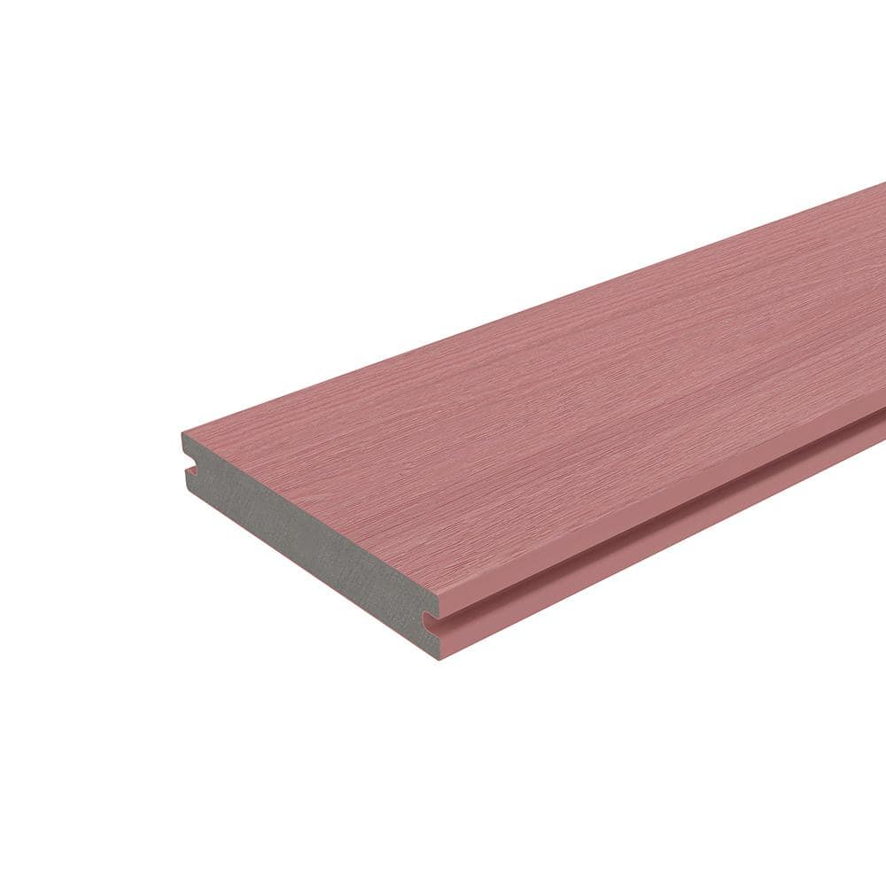 NewTechWood 1 In. X 6 In. X 8 Ft. Seoul Pink Solid With Groove ...