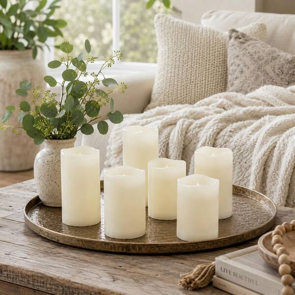Bell + Howell Candle Brights Ivory Battery Powered LED Multi-Color