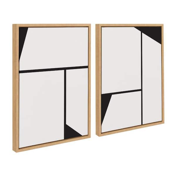 Kate and Laurel Sylvie Sleek Luxe Minimalist by the Creative Bunch Studio 2-Piece Framed Art Print 18 in. x 24 in.