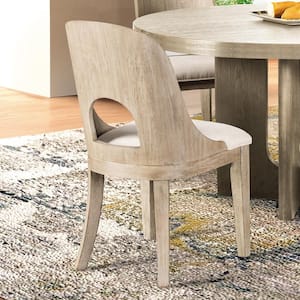 Hairin White Oak Fabric Dining Chair (Set of 2)