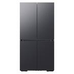 Bespoke 23 cu. ft. 4-Door Flex French Door Smart Refrigerator with Beverage Center in Matte Black Steel, Counter Depth