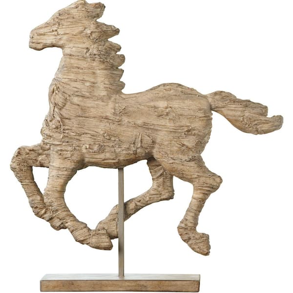 A & B Home 14.5 in. Polyresin Horse Decorative Sculpture