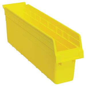 Store-Max 8 in. Shelf 2.7 Gal. Storage Tote in Yellow (20-Pack)