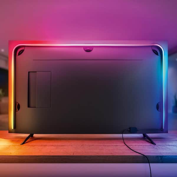 Philips Hue 6.6 ft. LED Smart Gradient Color Changing Lightstrip Base Kit  with Bluetooth (1-Pack) 570556 - The Home Depot