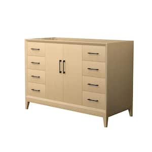 Janna 47.5 in. Bath Vanity Cabinet without Top in White Oak Assembled