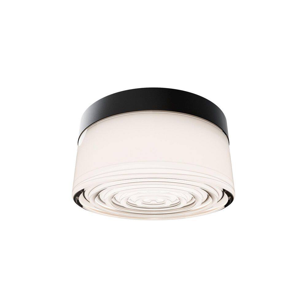 Balto I Black Outdoor Flush/Semi-Flush Mount Ceiling Light 1-Light 5.38 in. Integrated LED 4CCT price history on PriceWatchPro