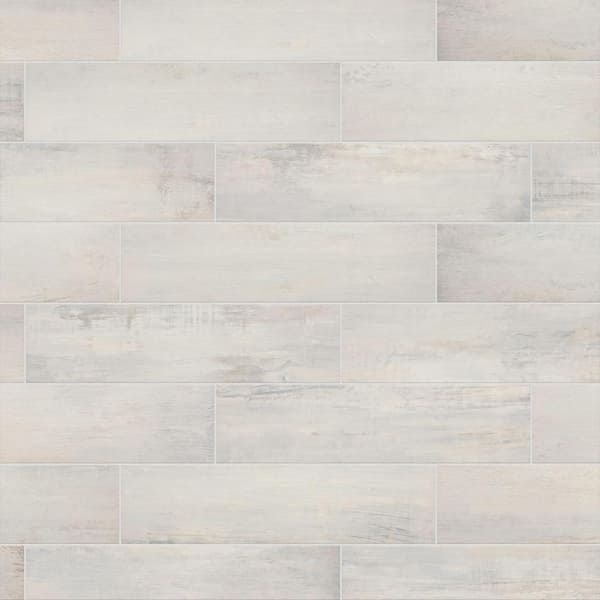 Florida Tile Home Collection Serene Wood Cream 6 in. x 24 in. Porcelain Floor and Wall Tile (16 sq. ft./Case)