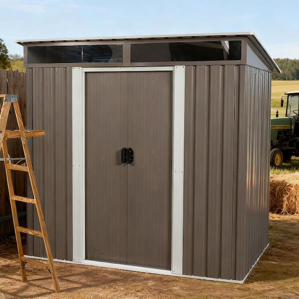 6 ft. x 5 ft. Metal Shed with Double Door (30 sq. ft.)